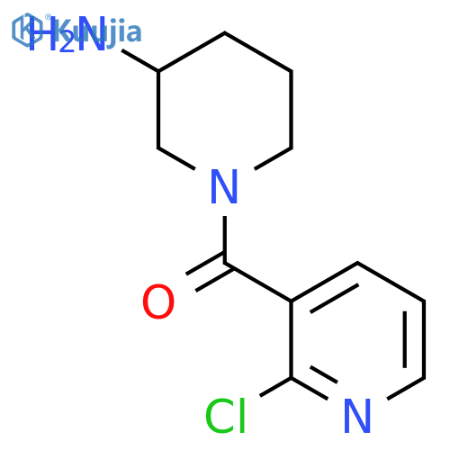 (3-Aminopiperidin-1-yl)(2-chloropyridin-3-yl)methanone structure
