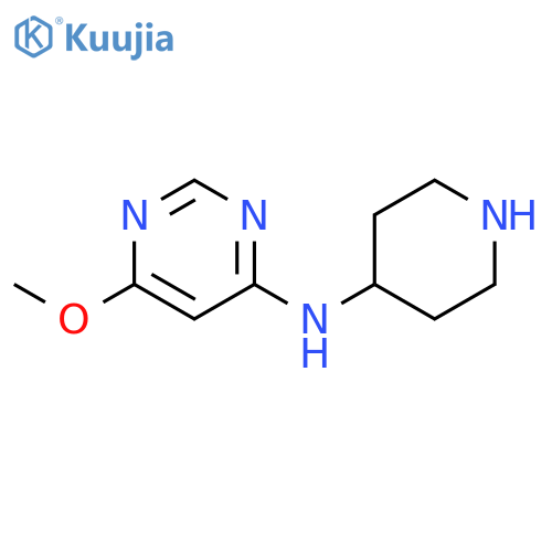 6-methoxy-N-(piperidin-4-yl)pyrimidin-4-amine structure