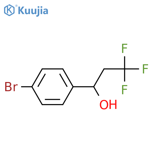 1-(4-bromophenyl)-3,3,3-trifluoropropan-1-ol structure