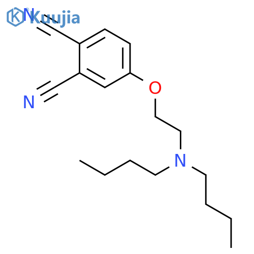 1,2-Benzenedicarbonitrile, 4-[2-(dibutylamino)ethoxy]- structure