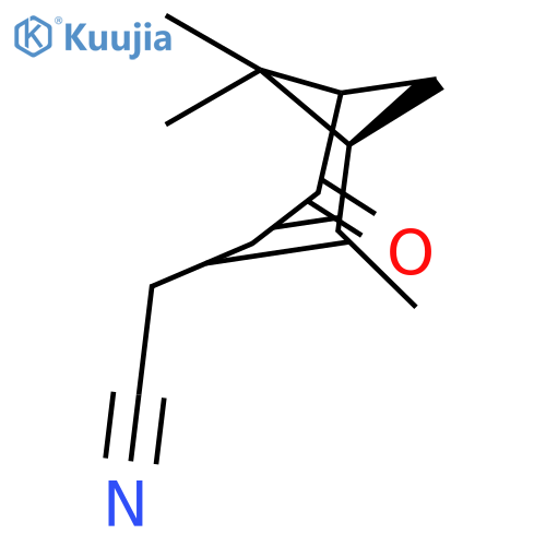 Bicyclo[3.1.1]hept-2-ene-3-acetonitrile, 2,6,6-trimethyl-4-oxo-, (1R)- structure