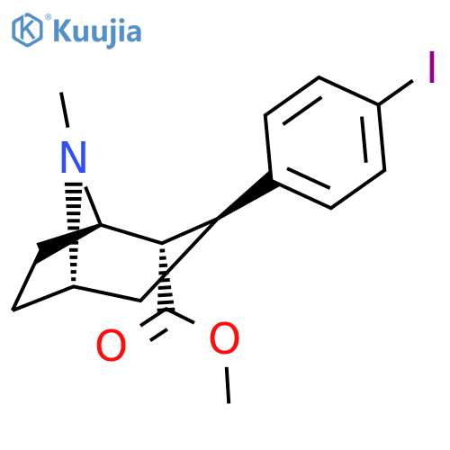 methyl (1R,2S,3S,5S)-3-(4-iodophenyl)-8-methyl-8-azabicyclo3.2.1octane-2-carboxylate structure