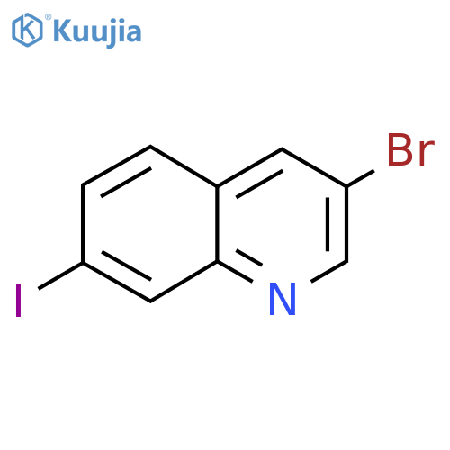 3-Bromo-7-iodoquinoline structure