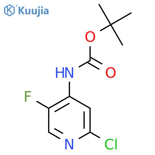 tert-Butyl 2-Chloro-5-fluoropyridin-4-ylcarbamate structure