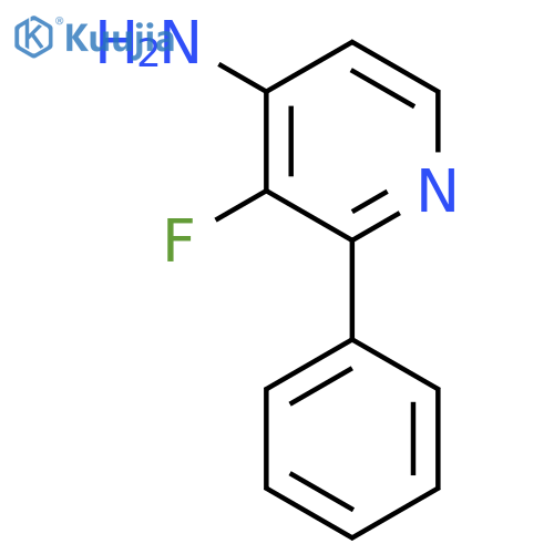 3-Fluoro-2-phenylpyridin-4-amine structure