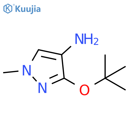 3-(tert-butoxy)-1-methyl-1H-pyrazol-4-amine structure