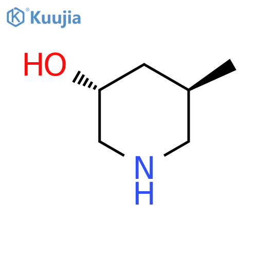 3-Piperidinol, 5-methyl-, (3R,5R)-rel- structure