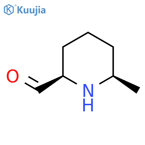 rac-(2R,6R)-6-methylpiperidine-2-carbaldehyde structure