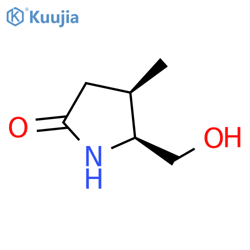cis-5-Hydroxymethyl-4-methyl-pyrrolidin-2-one structure