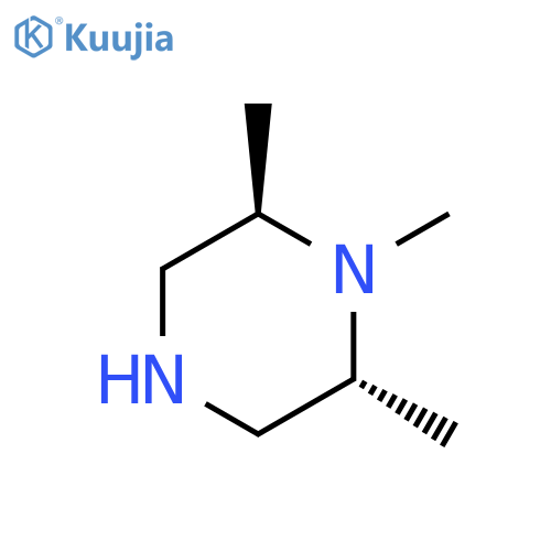 trans-1,2,6-trimethylpiperazine structure