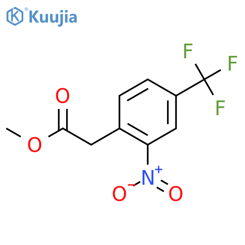 Methyl (2-nitro-4-trifluoromethylphenyl)acetate structure