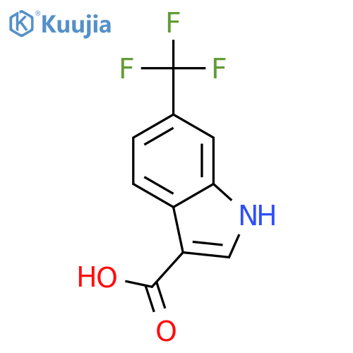 6-(Trifluoromethyl)-1H-indole-3-carboxylic acid structure