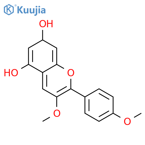 1-Benzopyrylium,5,7-dihydroxy-3-methoxy-2-(4-methoxyphenyl)-, chloride (9CI) structure