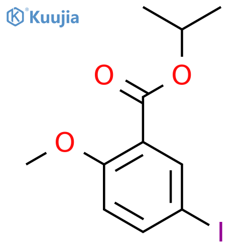 Isopropyl 5-iodo-2-methoxybenzoate structure
