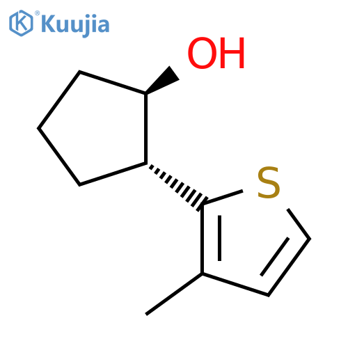 Cyclopentanol, 2-(3-methyl-2-thienyl)-, (1R,2R)-rel- structure