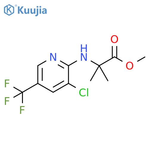 methyl 2-{[3-chloro-5-(trifluoromethyl)pyridin-2-yl]amino}-2-methylpropanoate structure