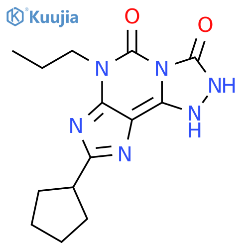 8-cyclopentyl-6-propyl-1H-[1,2,4]triazolo[3,4-i]purine-3,5(2H,6H)-dione structure