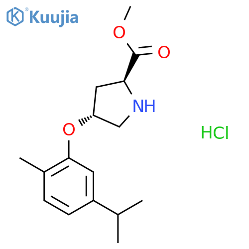 Methyl (2S,4S)-4-(5-Isopropyl-2-methylphenoxy)-2-pyrrolidinecarboxylate Hydrochloride structure