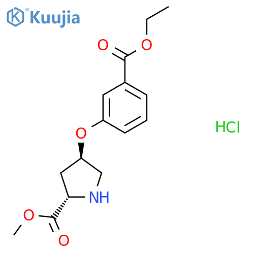Methyl (2S,4S)-4-3-(Ethoxycarbonyl)phenoxy-2-pyrrolidinecarboxylate Hydrochloride structure