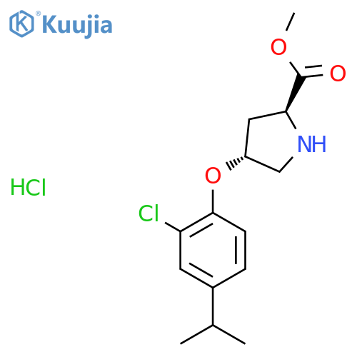 Methyl (2S,4S)-4-(2-Chloro-4-isopropylphenoxy)-2-pyrrolidinecarboxylate Hydrochloride structure