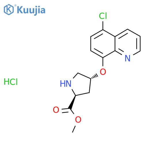 Methyl (2S,4S)-4-(5-Chloro-8-quinolinyl)oxy-2-pyrrolidinecarboxylate Hydrochloride structure