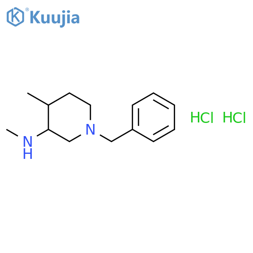 (3S,4S)-1-benzyl-N,4-dimethyl-piperidin-3-amine;dihydrochloride structure