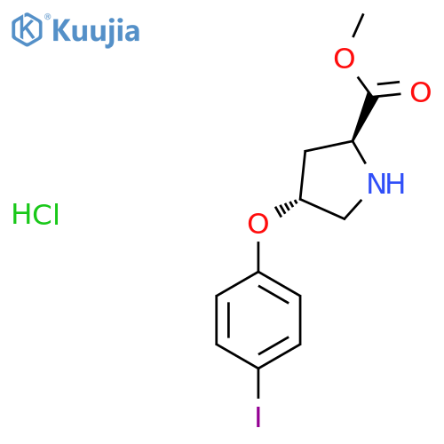 Methyl (2S,4S)-4-(4-Iodophenoxy)-2-pyrrolidinecarboxylate Hydrochloride structure