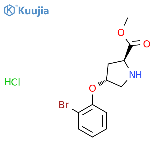 Methyl (2S,4S)-4-(2-Bromophenoxy)-2-pyrrolidinecarboxylate Hydrochloride structure