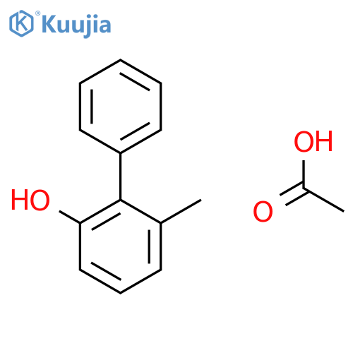 [1,1'-Biphenyl]-2-ol, 6-methyl-, acetate structure