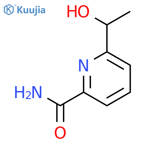 2-Pyridinecarboxamide, 6-(1-hydroxyethyl)- structure