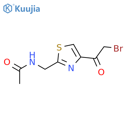 Acetamide, N-[[4-(bromoacetyl)-2-thiazolyl]methyl]- structure