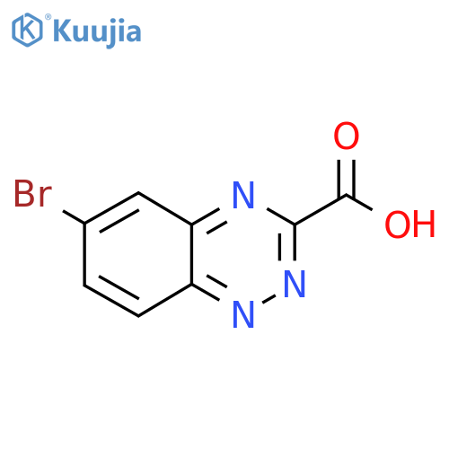 6-bromo-1,2,4-benzotriazine-3-carboxylic acid structure
