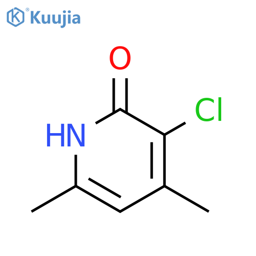 2(1H)-Pyridinone, 3-chloro-4,6-dimethyl- structure