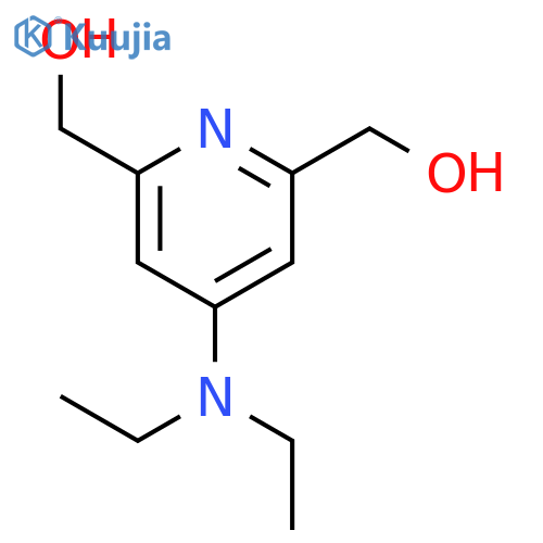 2,6-Pyridinedimethanol, 4-(diethylamino)- structure