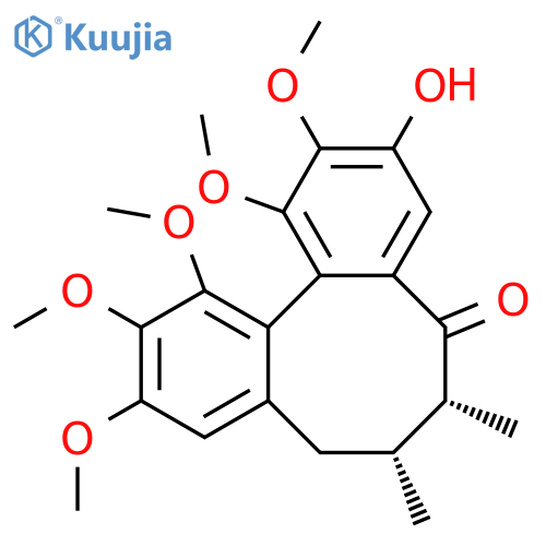 Dibenzo[a,c]cycloocten-5(6H)-one,7,8-dihydro-3-hydroxy-1,2,10,11,12-pentamethoxy-6,7-dimethyl-, (6R,7R,12aR)-(9CI) structure