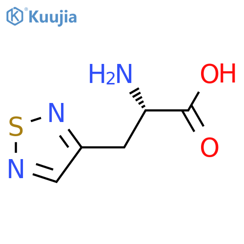 (2S)-2-amino-3-(1,2,5-thiadiazol-3-yl)propanoic acid structure