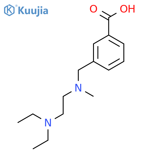 3-(((2-(Diethylamino)ethyl)(methyl)amino)methyl)benzoic acid structure