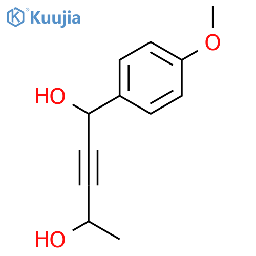 2-Pentyne-1,4-diol, 1-(4-methoxyphenyl)- structure
