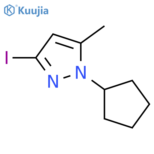 1-Cyclopentyl-3-iodo-5-methyl-1H-pyrazole structure