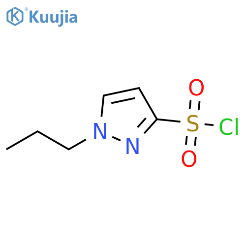 1-propyl-1{H}-pyrazole-3-sulfonyl chloride structure