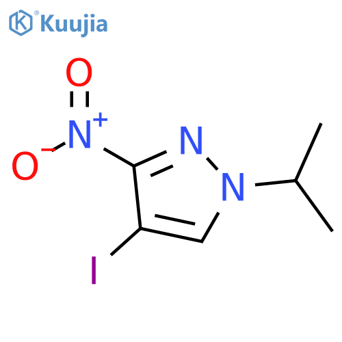 4-Iodo-1-isopropyl-3-nitro-1H-pyrazole structure