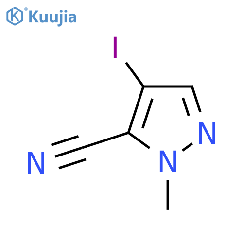 4-Iodo-1-methyl-1H-pyrazole-5-carbonitrile structure