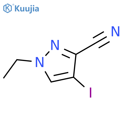 1-Ethyl-4-iodo-1H-pyrazole-3-carbonitrile structure
