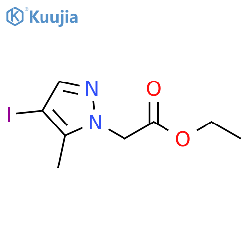 (4-Iodo-5-methyl-pyrazol-1-yl)-acetic acid ethyl ester structure