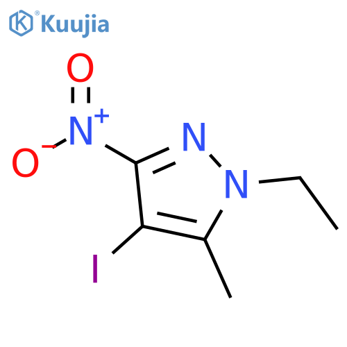 1-Ethyl-4-iodo-5-methyl-3-nitro-1H-pyrazole structure