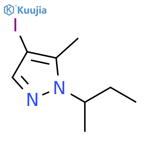 1-sec-Butyl-4-iodo-5-methyl-1H-pyrazole structure