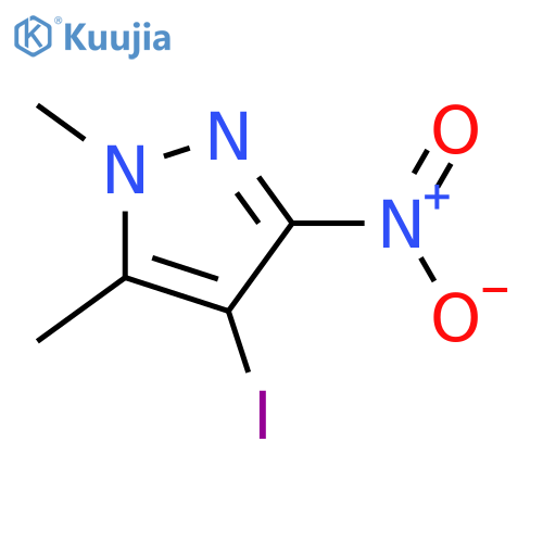 4-Iodo-1,5-dimethyl-3-nitro-1H-pyrazole structure