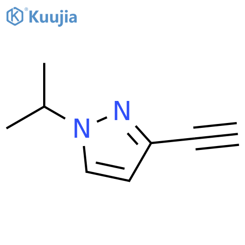 3-ethynyl-1-(propan-2-yl)-1H-pyrazole structure