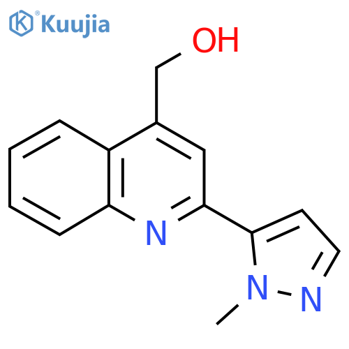 (2-(1-Methyl-1H-pyrazol-5-yl)quinolin-4-yl)methanol structure