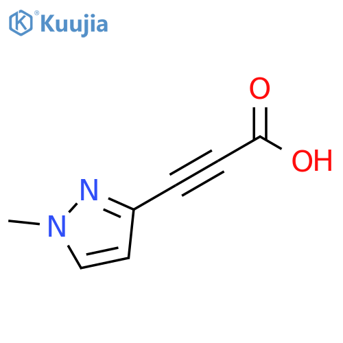 3-(1-methyl-1H-pyrazol-3-yl)prop-2-ynoic acid structure